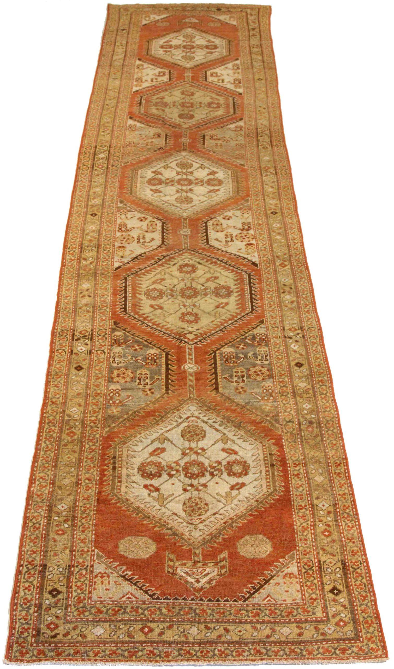 Discover the elegance of Persian Harat featuring Runner Rug in Circa 1880. Designed with Wool and BrownIvoryRed, this exclusive design is perfect for enhancing your space.