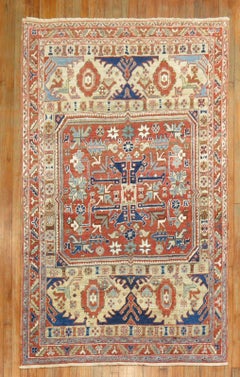 Persian Heriz Accent Rug