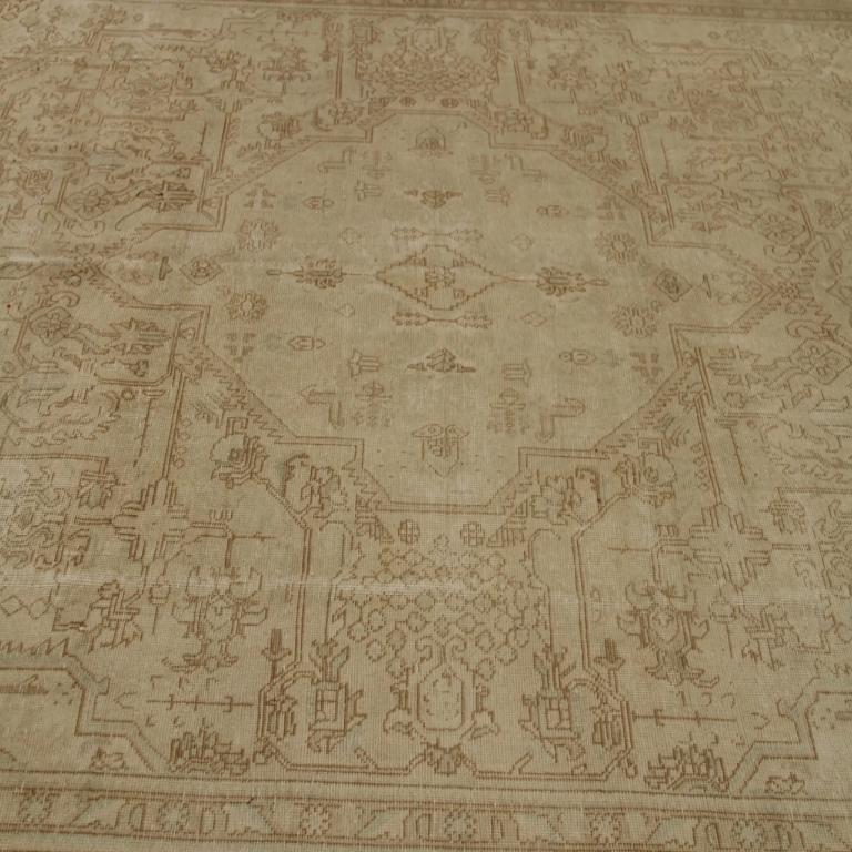 Tribale Tappeti persiani Heriz - Lana Marrone Avorio Taupe Design - 88852 in vendita
