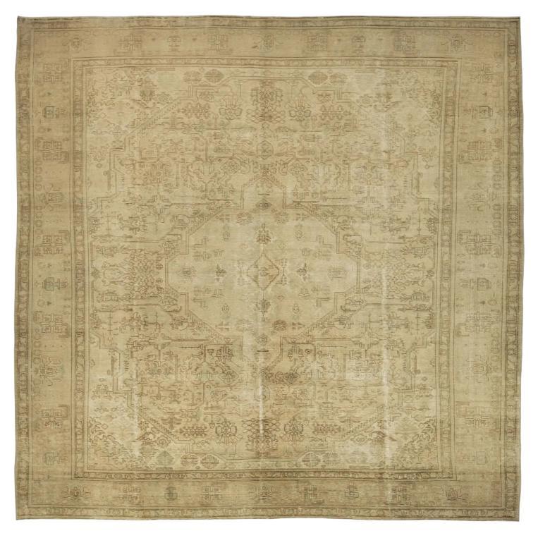 Tappeti persiani Heriz - Lana Marrone Avorio Taupe Design - 88852