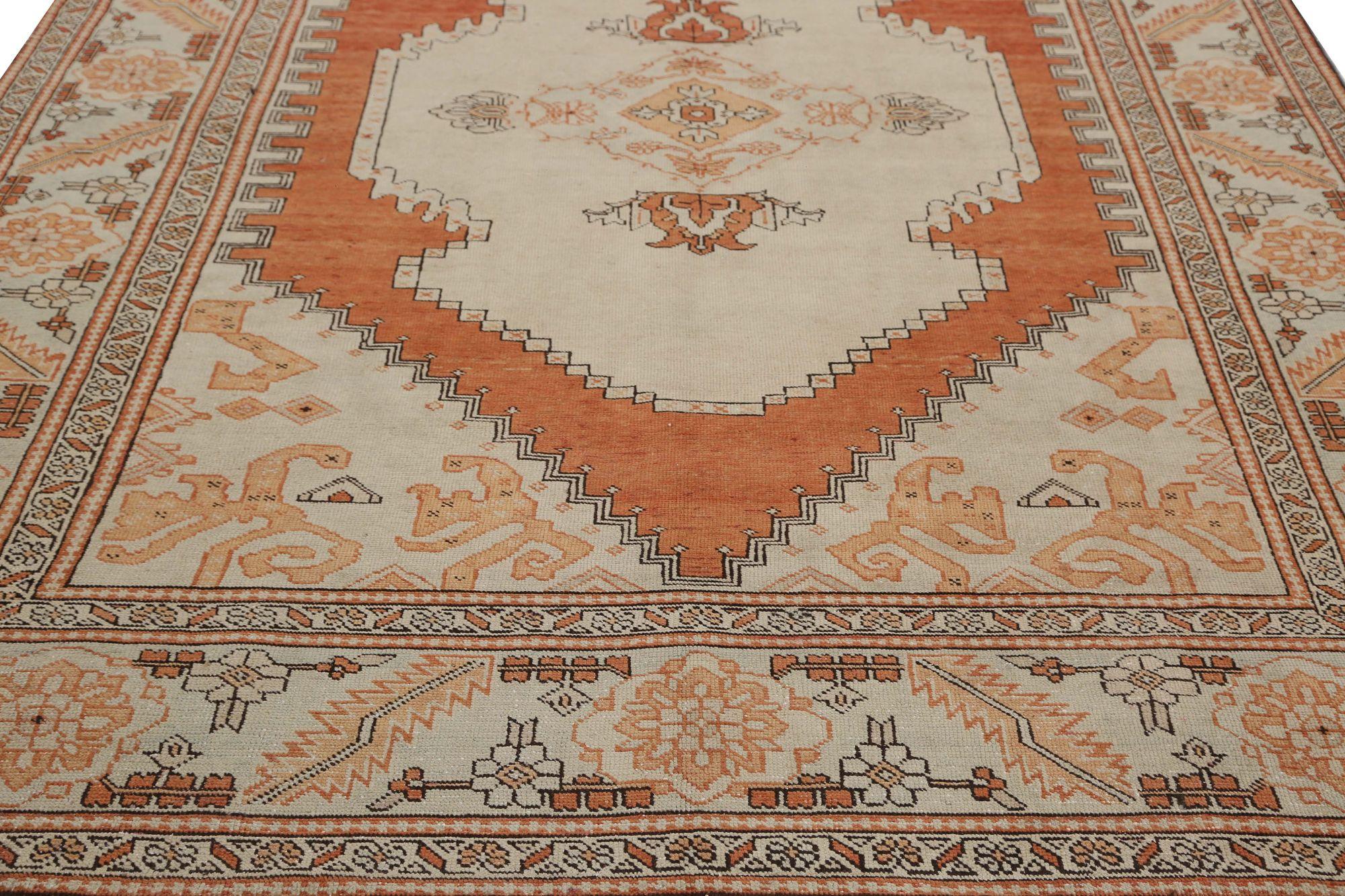 Alfombras Persas Heriz - Lana Diseño Marfil Naranja - 96969 Iraquí en venta
