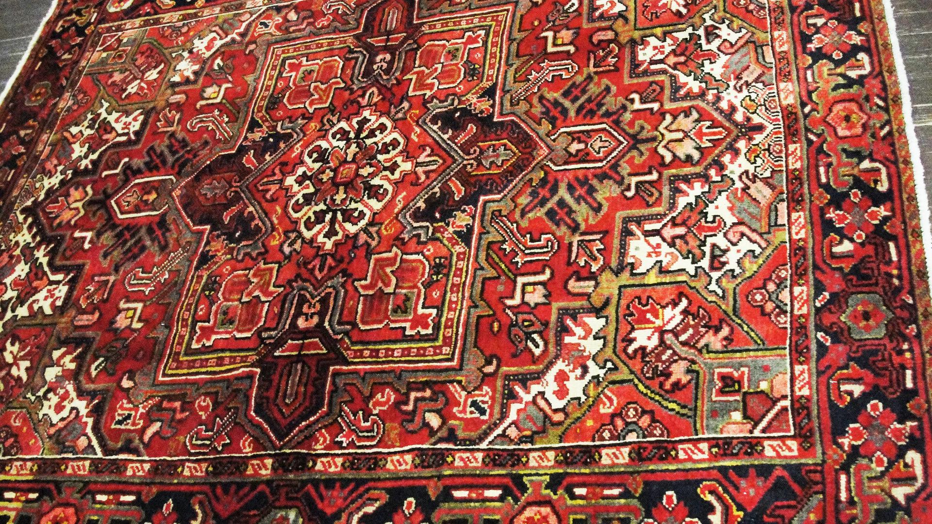 Wool Persian Heriz Carpet