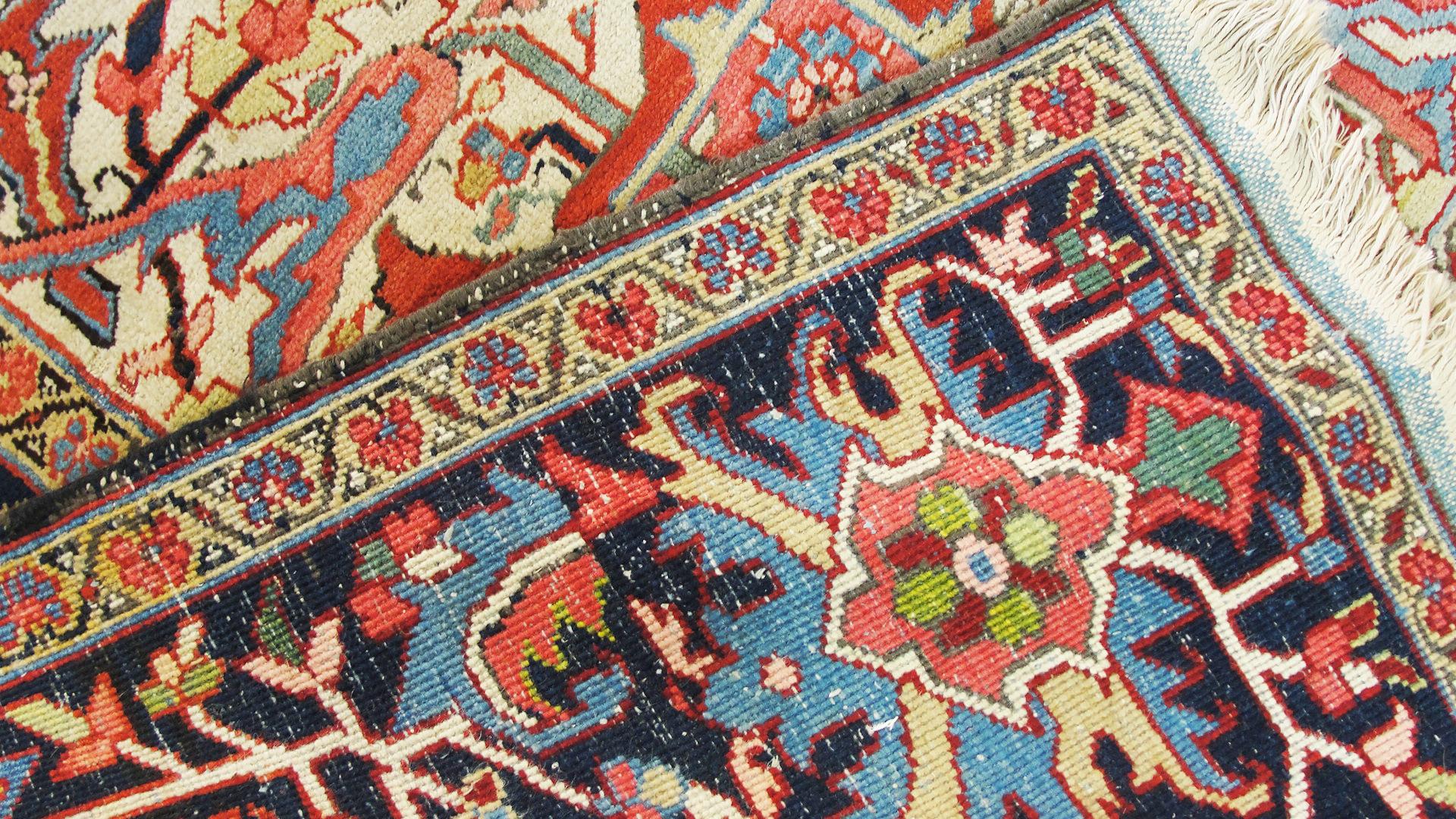 Heriz Serapi Persian Heriz Carpet, Incredible Colors
