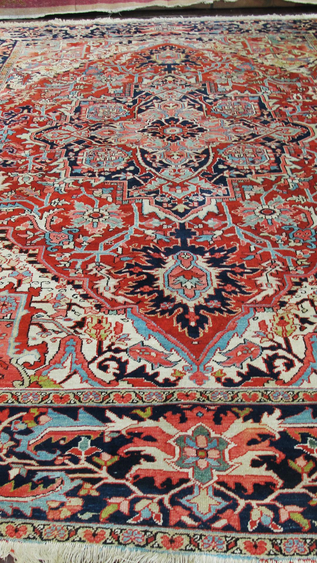 Persian Heriz Carpet, Incredible Colors 1
