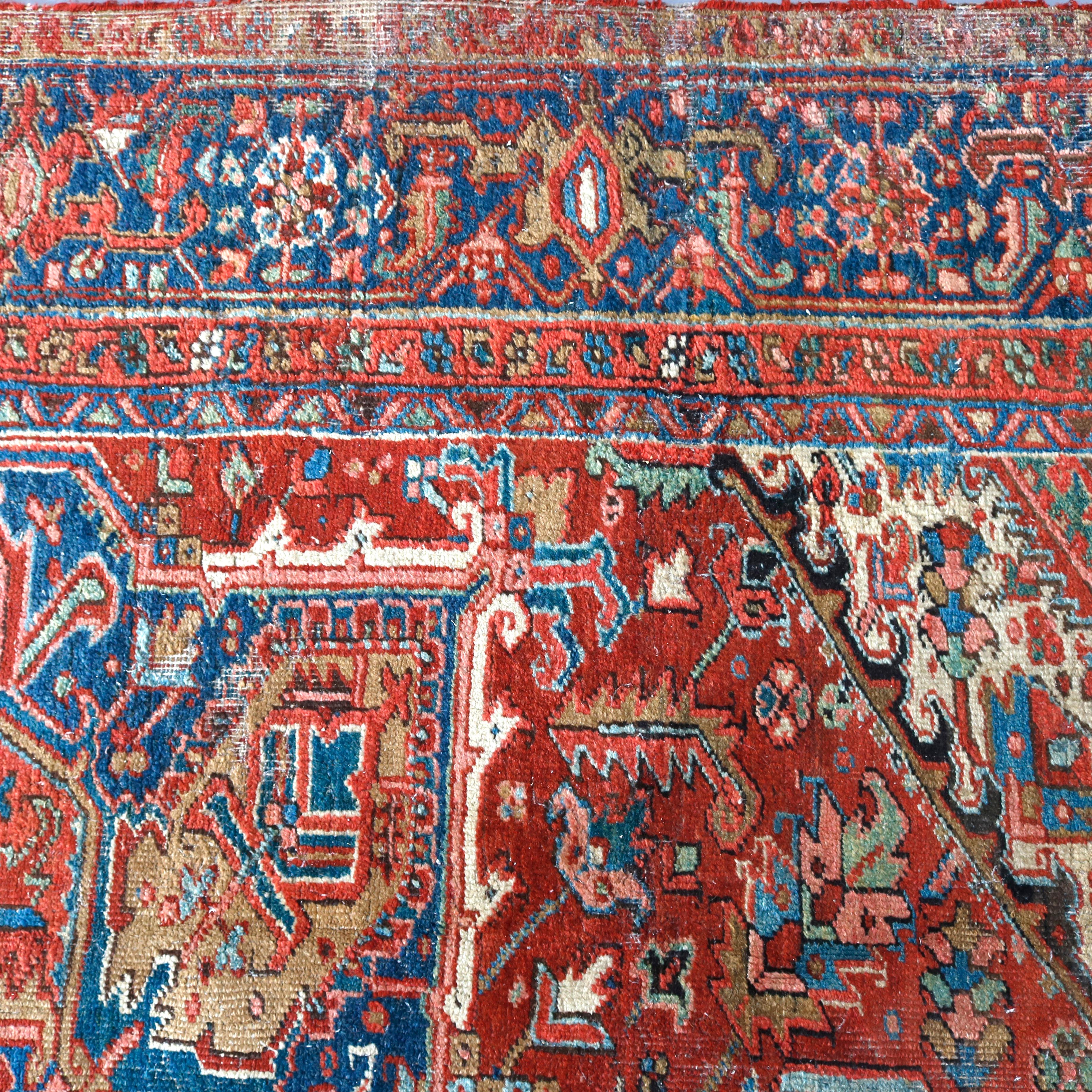 20th Century Persian Heriz Oriental Room Size Carpet, circa 1940