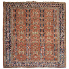 Persian Heriz Room Size Antique All-Over Design 20th Century Rug