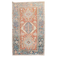 Vintage Persian Heriz  Rug