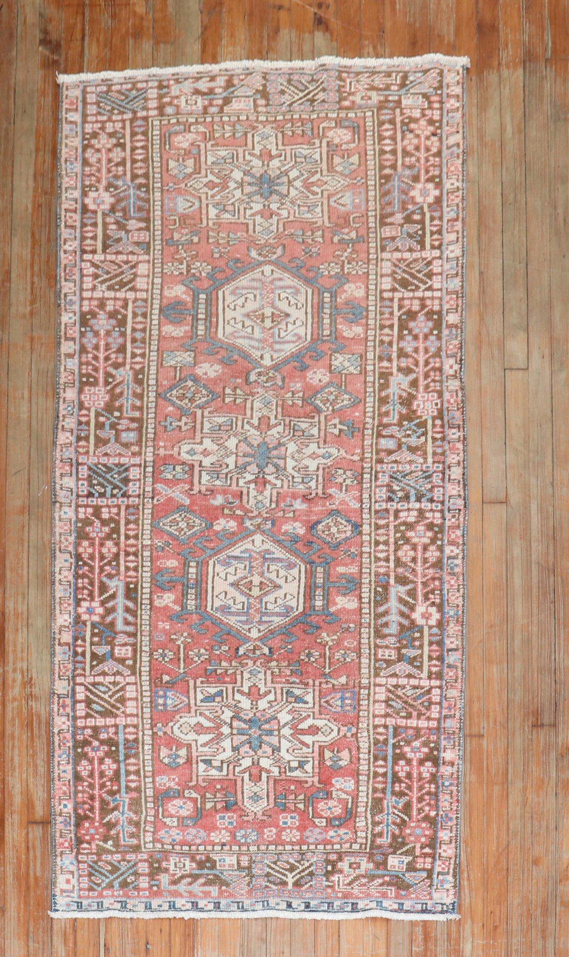 Persian Heriz Karadja runner from the middle of the 20th century

Measures: 3'4” x 6'7”.