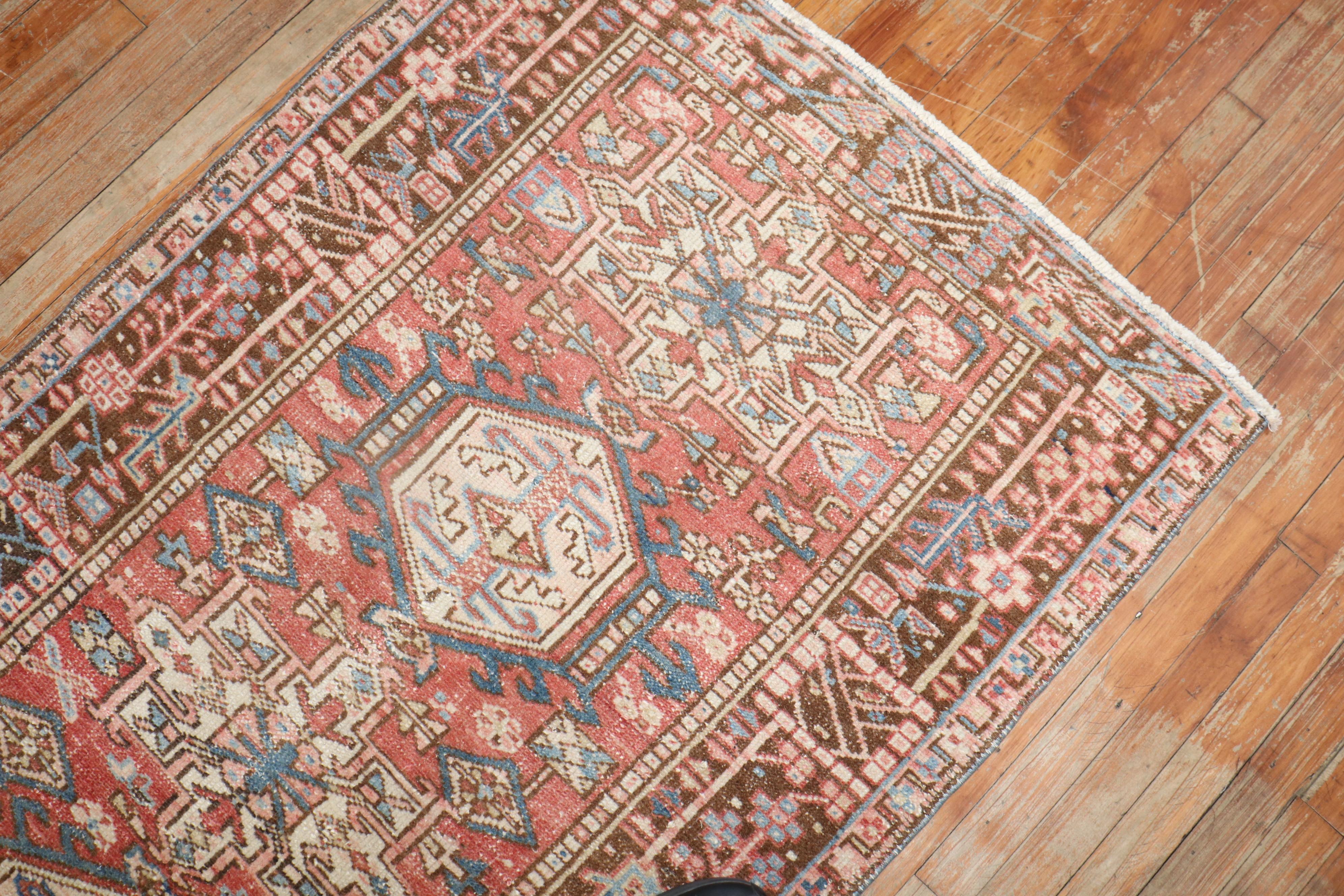  Persian Heriz Runner In Good Condition For Sale In New York, NY