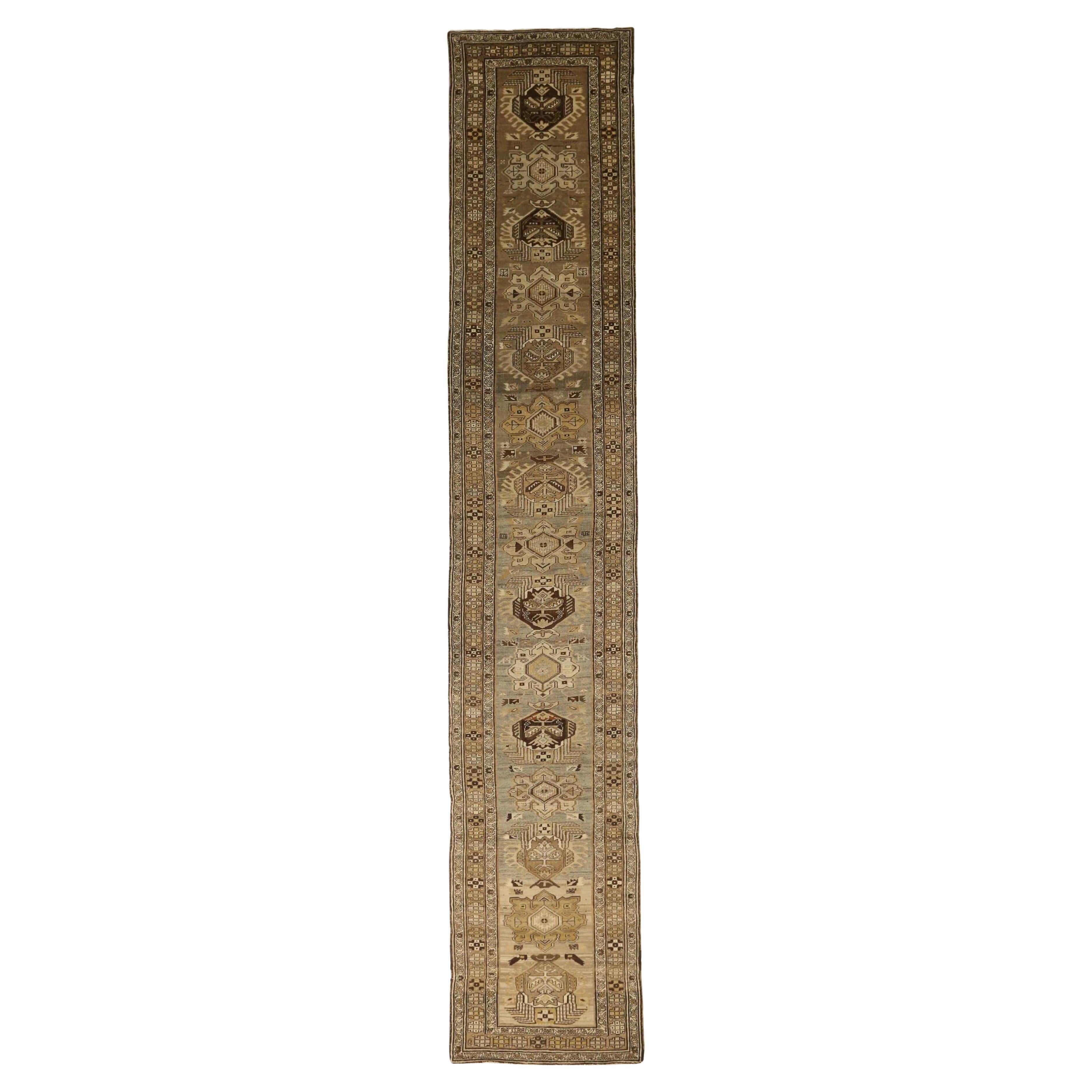 Tapis de couloir persan Heriz - 52063
