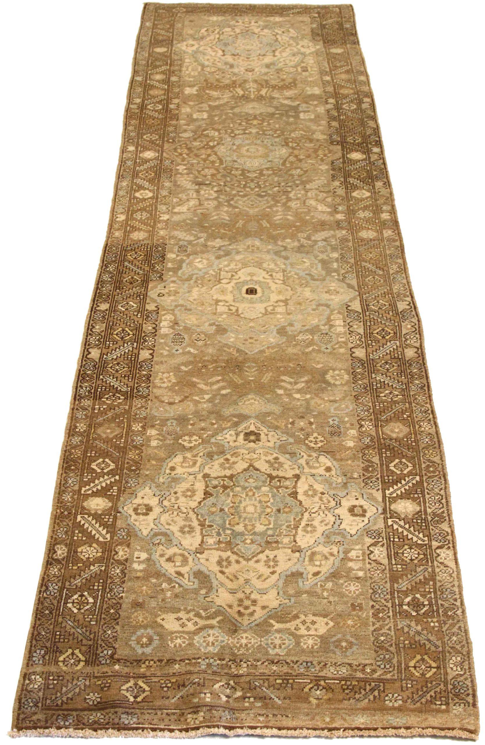 Discover the elegance of Persian Heriz featuring Runner Rug in Circa 1880. Designed with Wool and BlueBrownIvory, this exclusive design is perfect for enhancing your space.