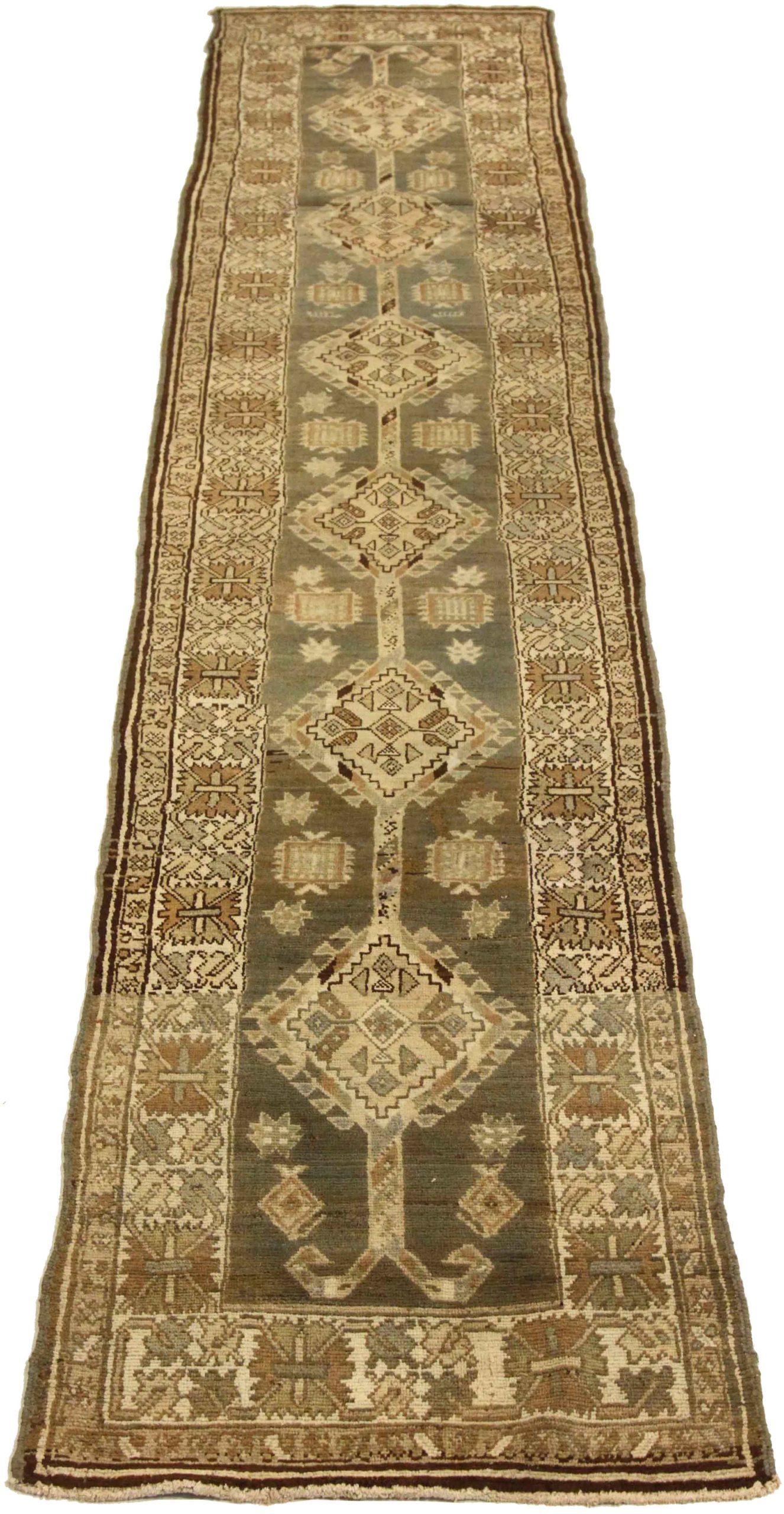 Discover the elegance of Persian Heriz featuring Runner Rug in Circa 1880. Designed with Wool and BrownIvory, this exclusive design is perfect for enhancing your space.