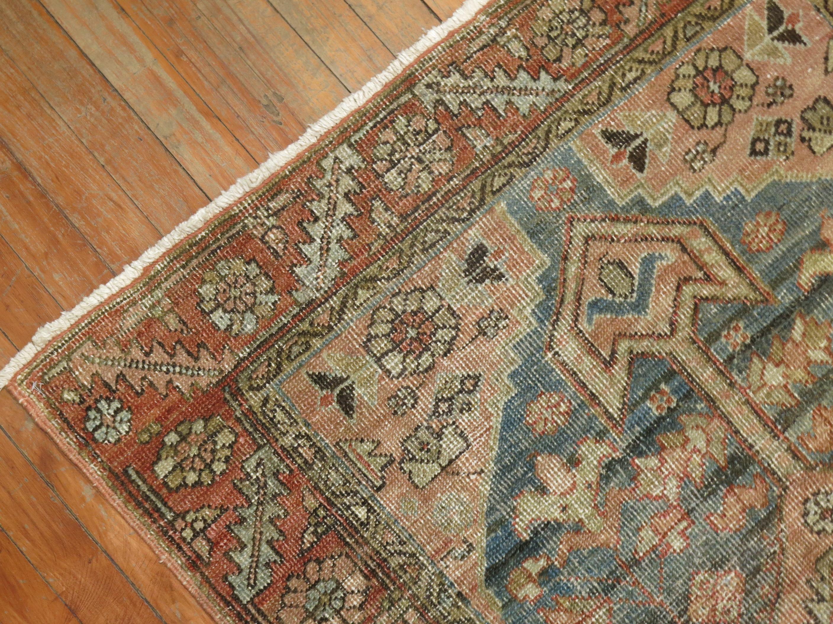 20th Century Persian Heriz Scatter Rug