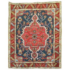 Persian Heriz Scatter Square Rug