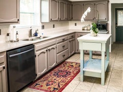 Persian Heriz Small Rug - Wool - Navy Blue Red Yellow