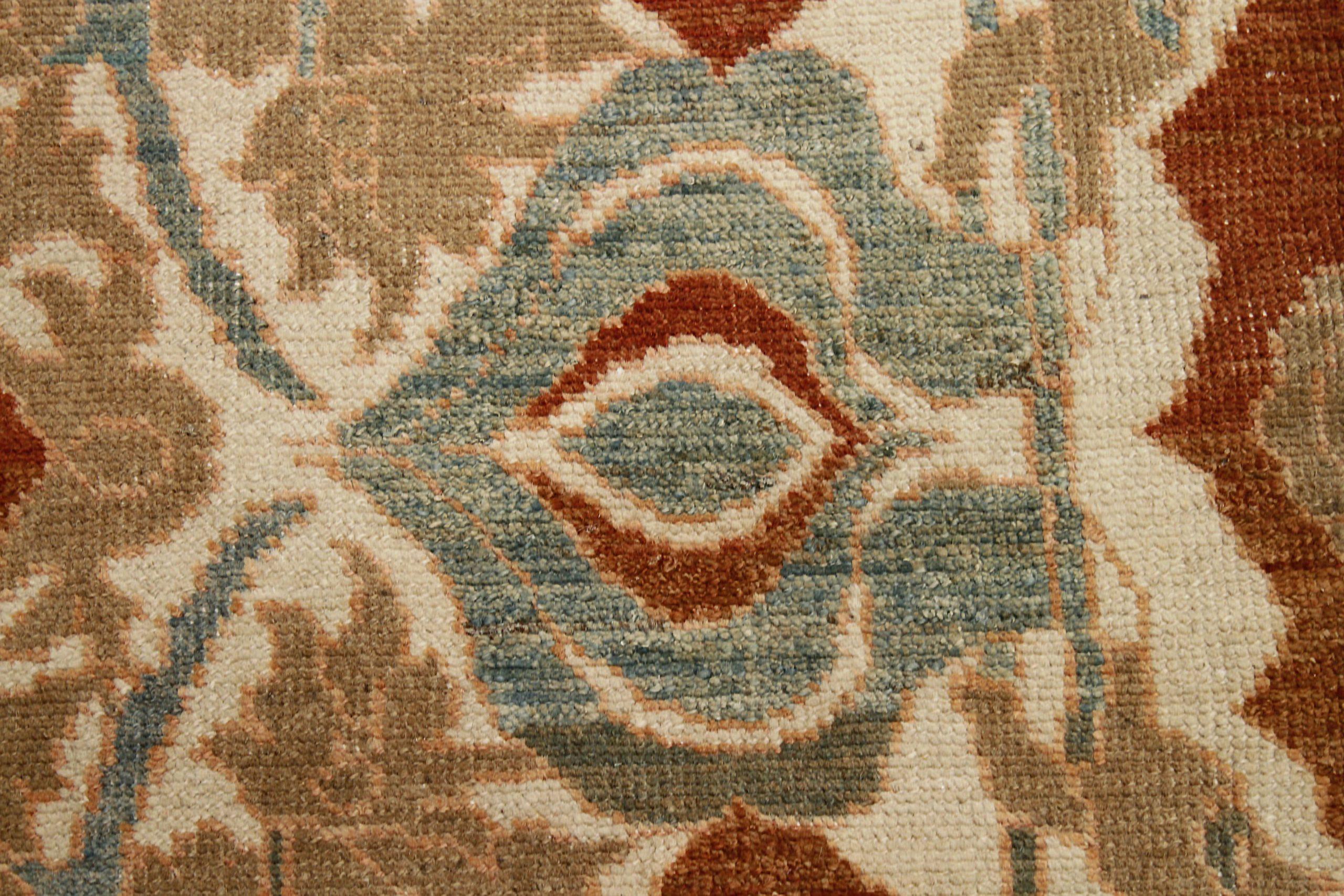 Alfombras Persas Heriz Cuadradas Circa 1990 - Lana Azul Marfil Rojo Diseño - 89931 siglo XX en venta