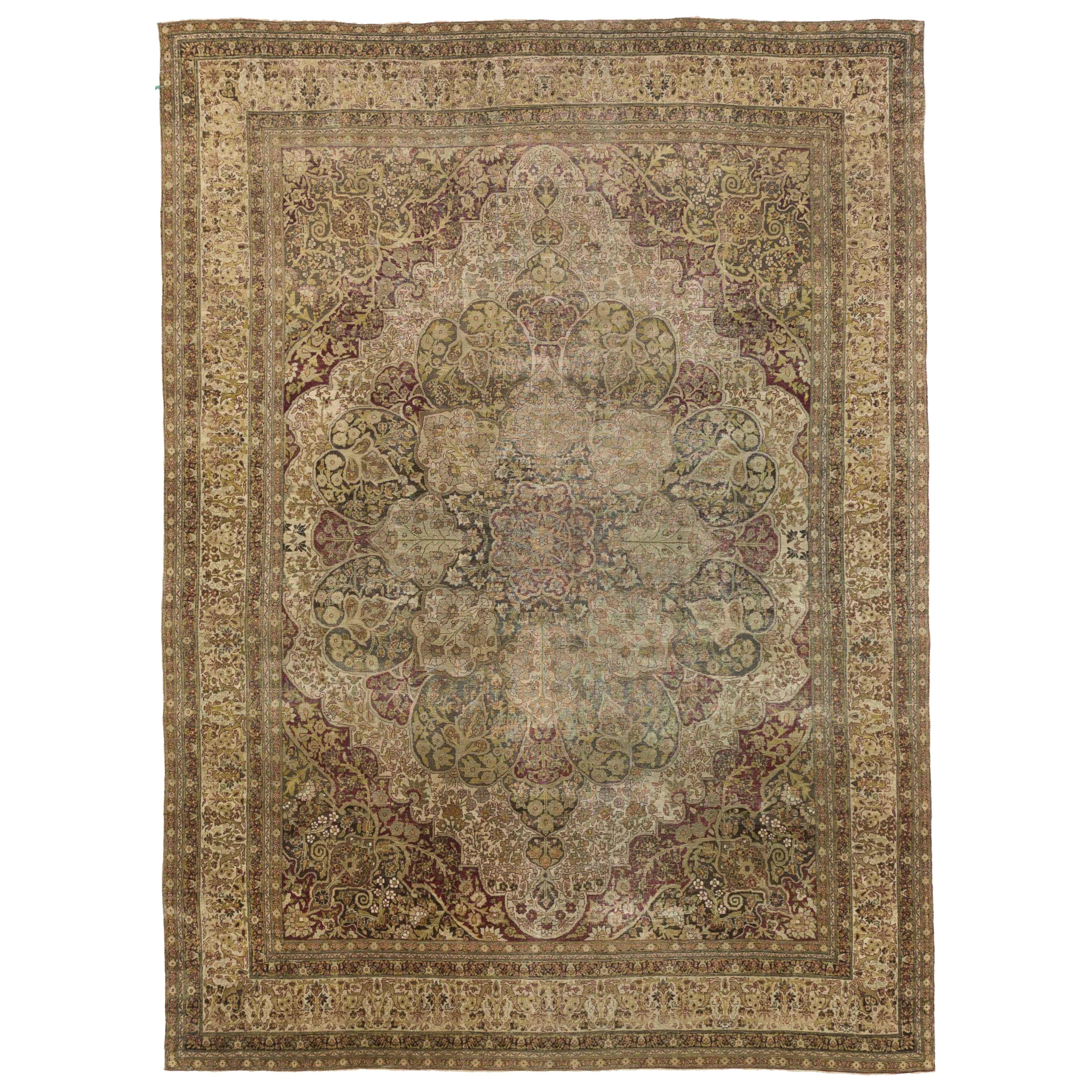 Tapis persans Iavar Kereman - 15447 en vente