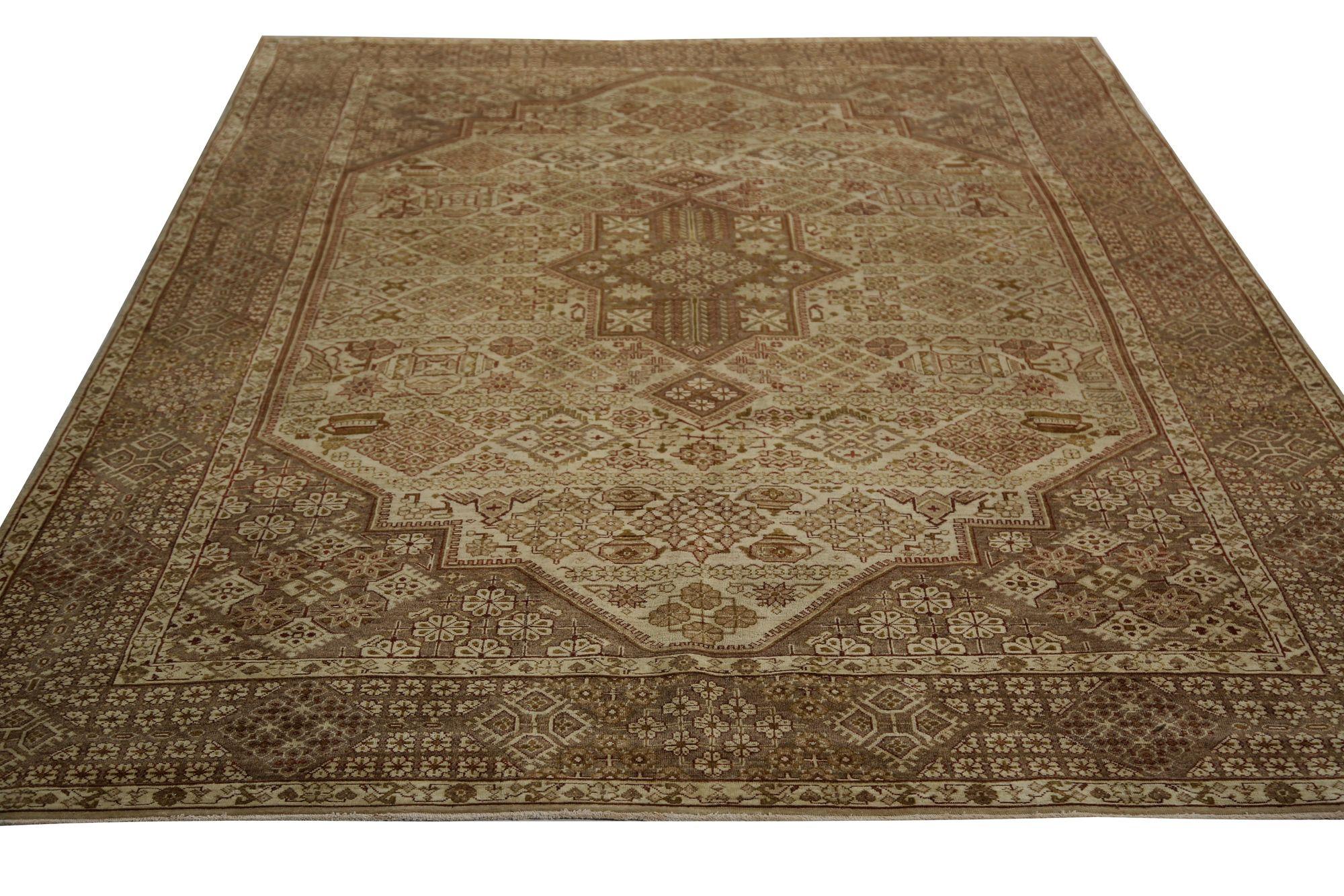 Iracheno Tappeti persiani Isfahan - Design marrone in lana - 97169 in vendita