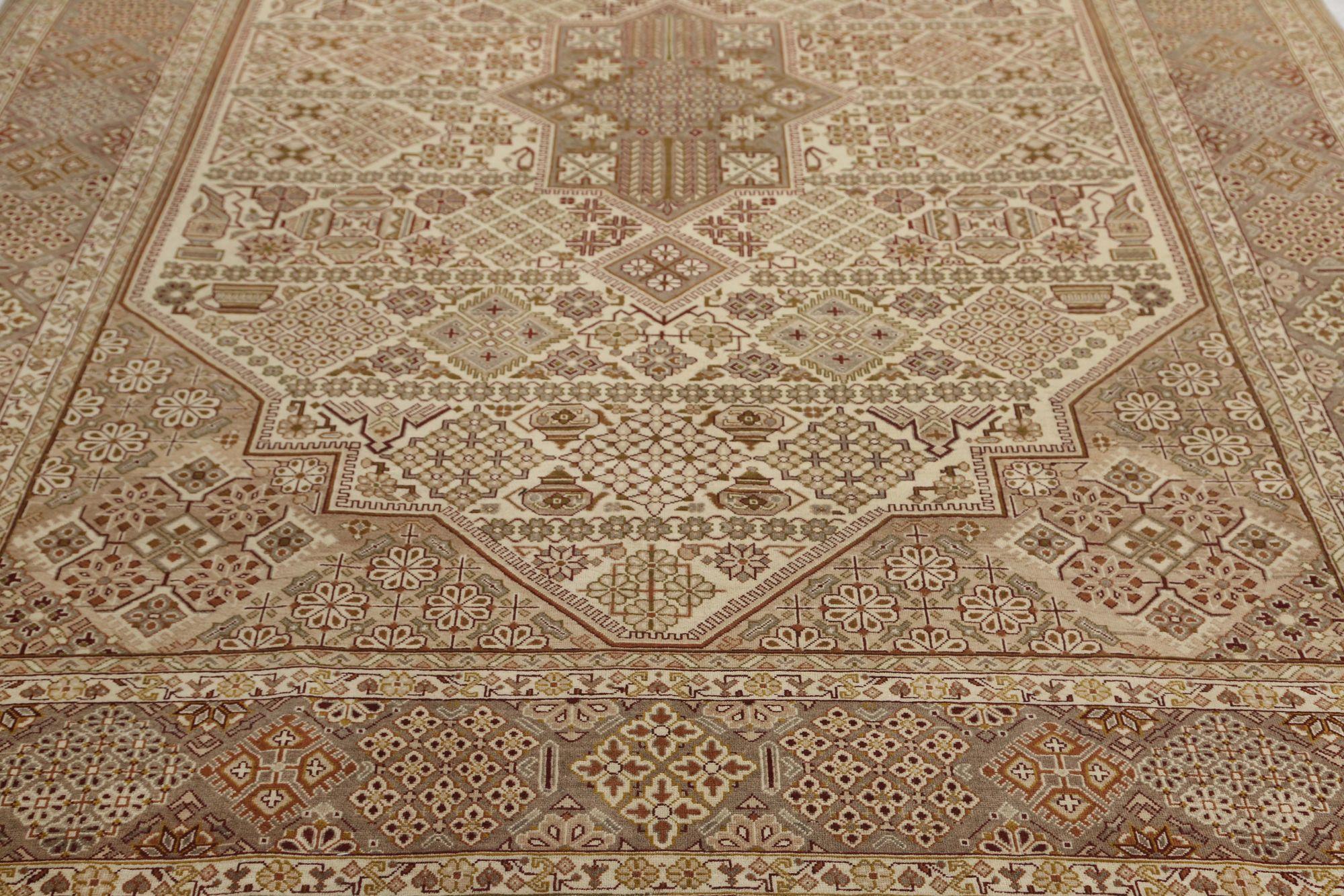 Alfombras Persas Isfahan - Lana Marrón Diseño Marfil - 96968 Iraquí en venta