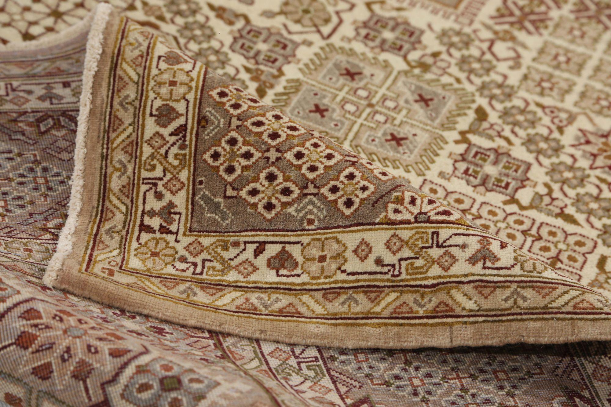 Alfombras Persas Isfahan - Lana Marrón Diseño Marfil - 96968 en Excelente estado para la venta en Dallas, TX