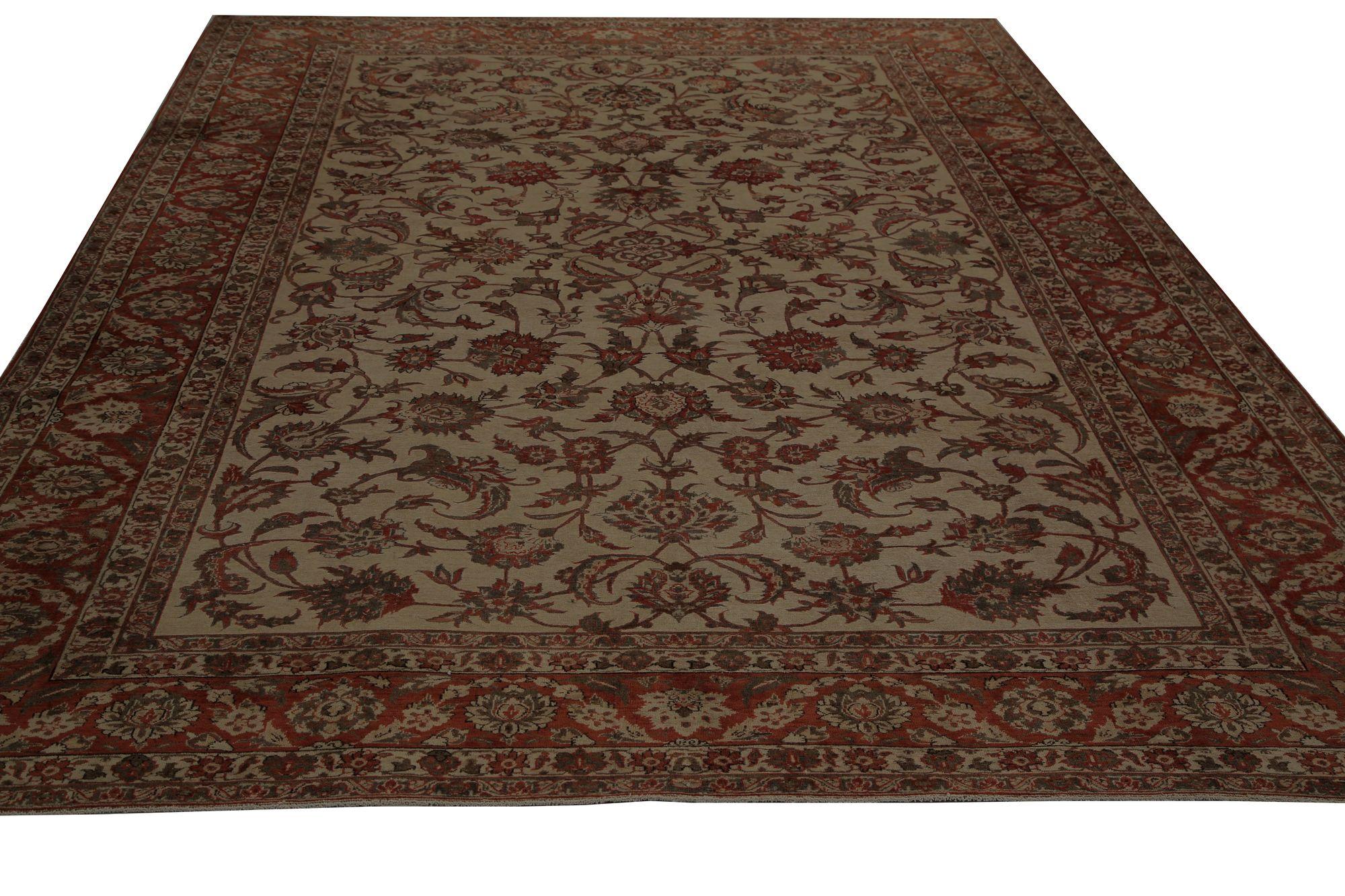 Alfombras Persas Isfahan - Lana Diseño Rojo Marfil - 96744 Iraquí en venta