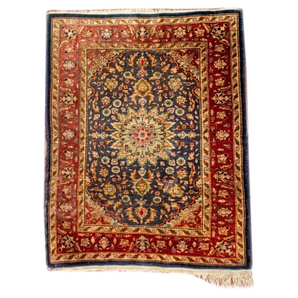 Persian Isfahan Rug 2' x 1.41' For Sale