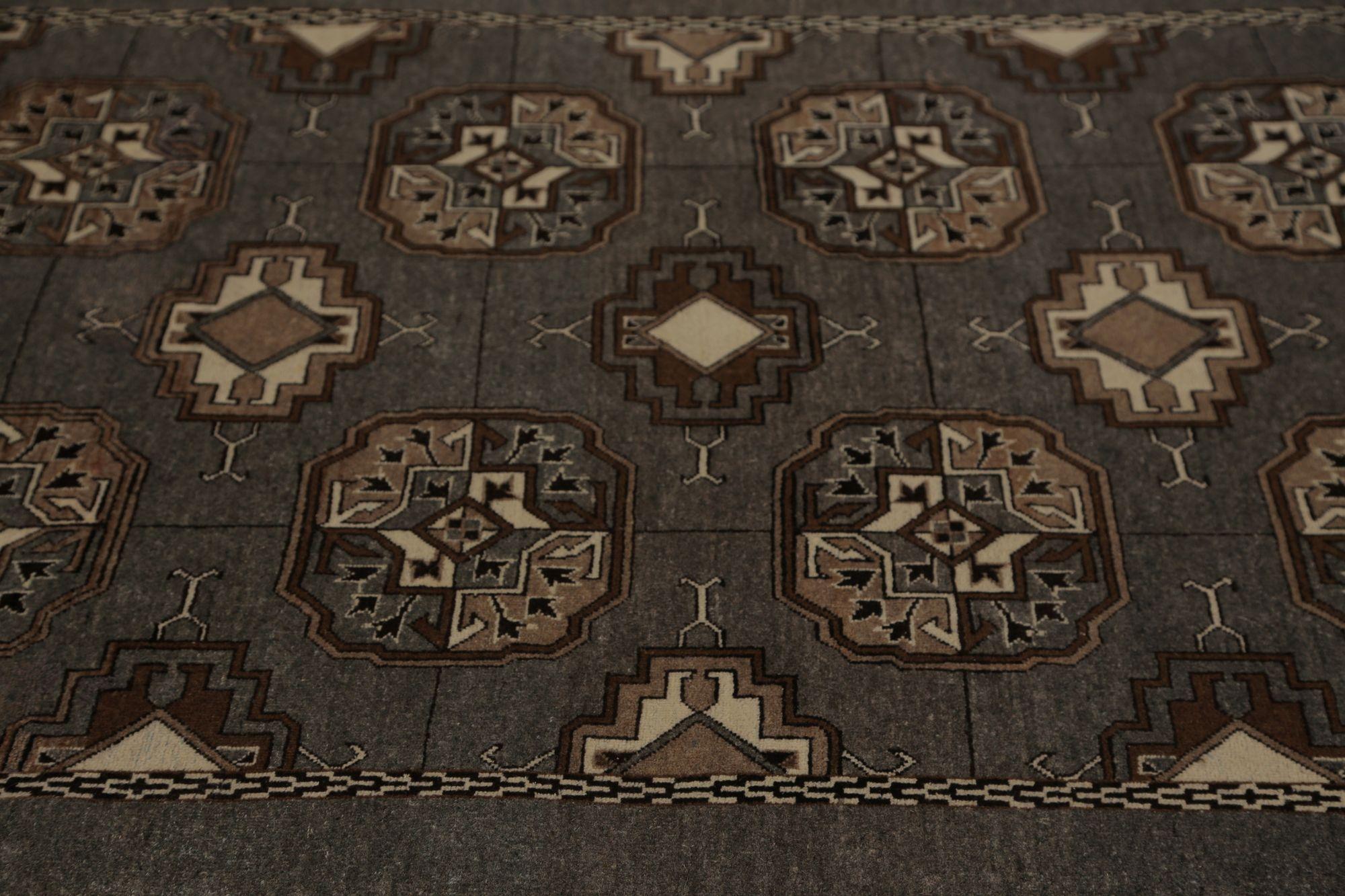 Persischer Isfahan Small Teppich - Wolle Brown Design - 97090 im Zustand „Hervorragend“ im Angebot in Dallas, TX