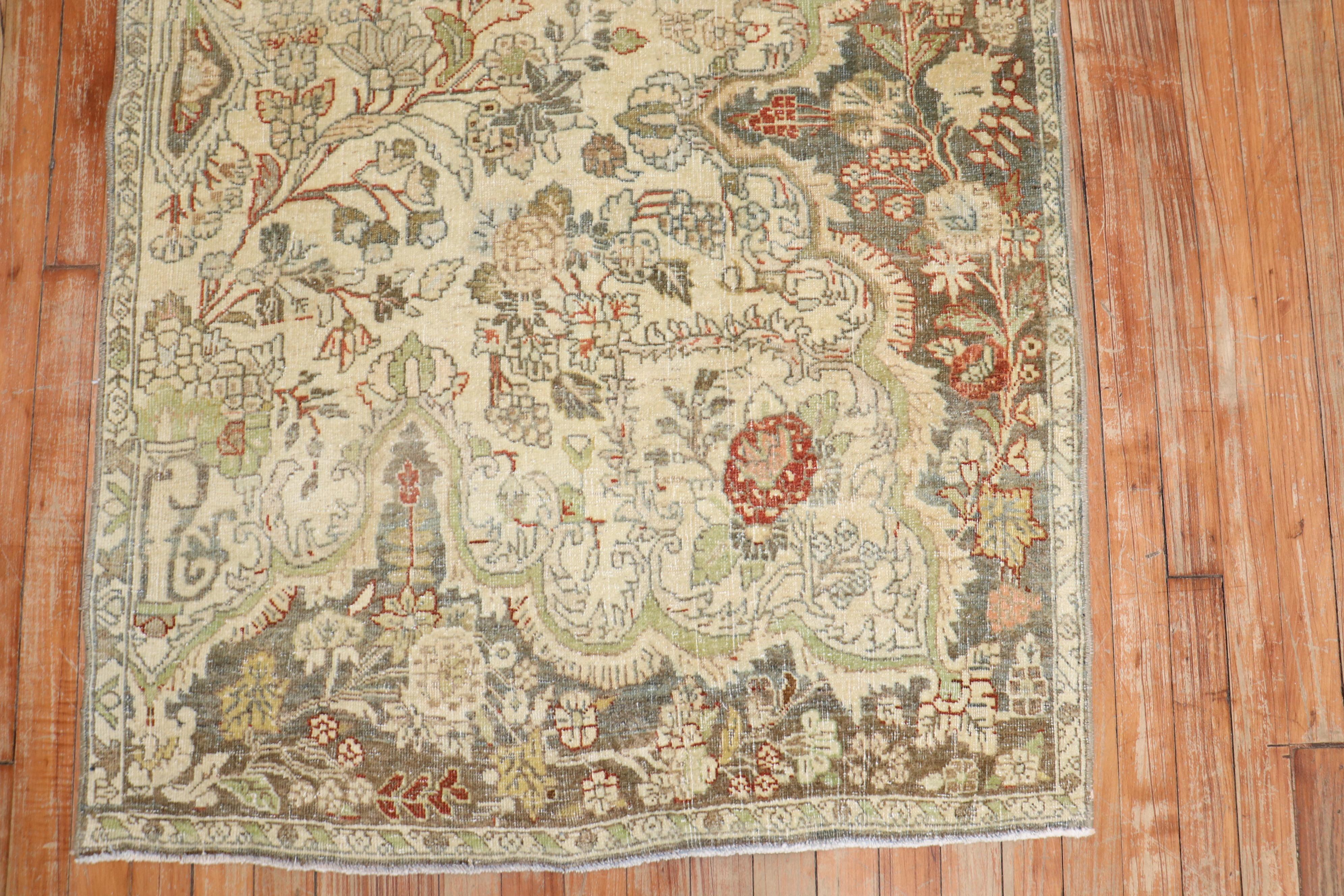 20th Century Persian Isfahan Small Sampler Carpet For Sale