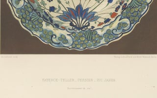 Persian Iznik-Style Faience Plate, Floral Design, Julius Lessing, Berlin 1890, view 5