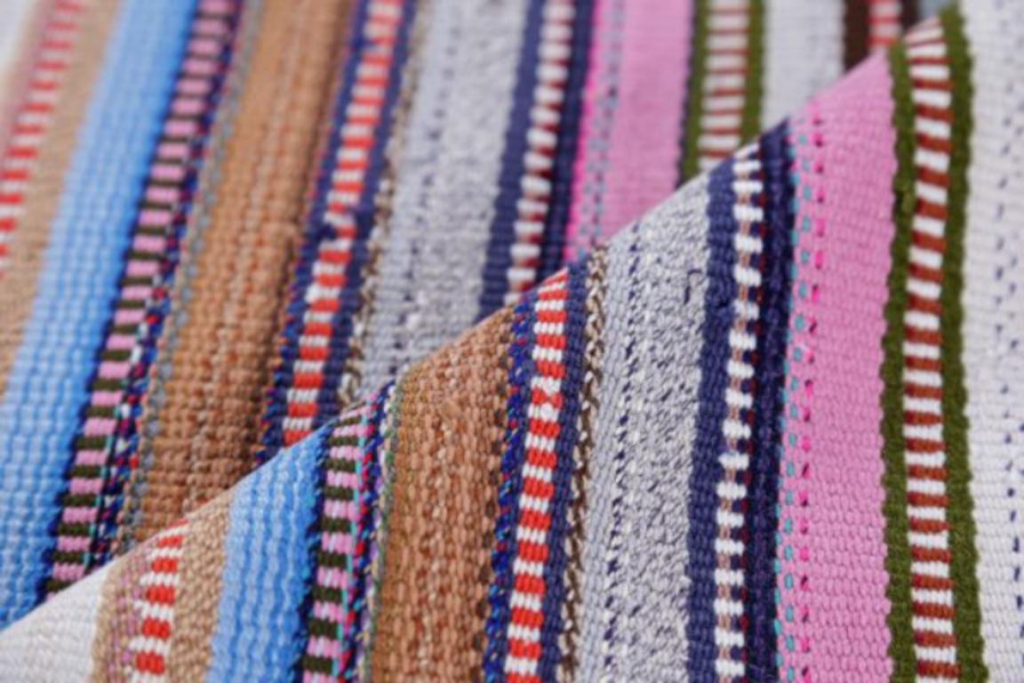 XX secolo Tappeti persiani Jajim Circa 1910 - Lana Blu Avorio Purpel Design - 91357 in vendita