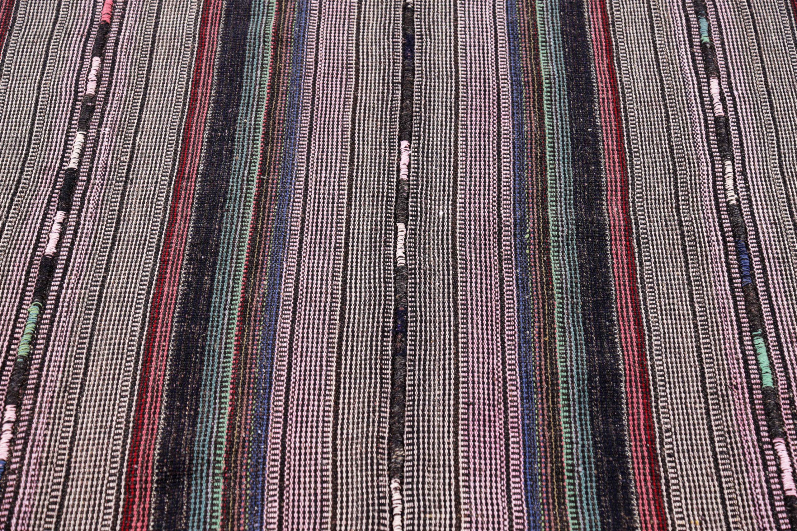 Persische Jajim Bereich Teppiche CIRCA 1910 - Wolle Brown Purpel Red Design - 91318 (Asiatisch) im Angebot