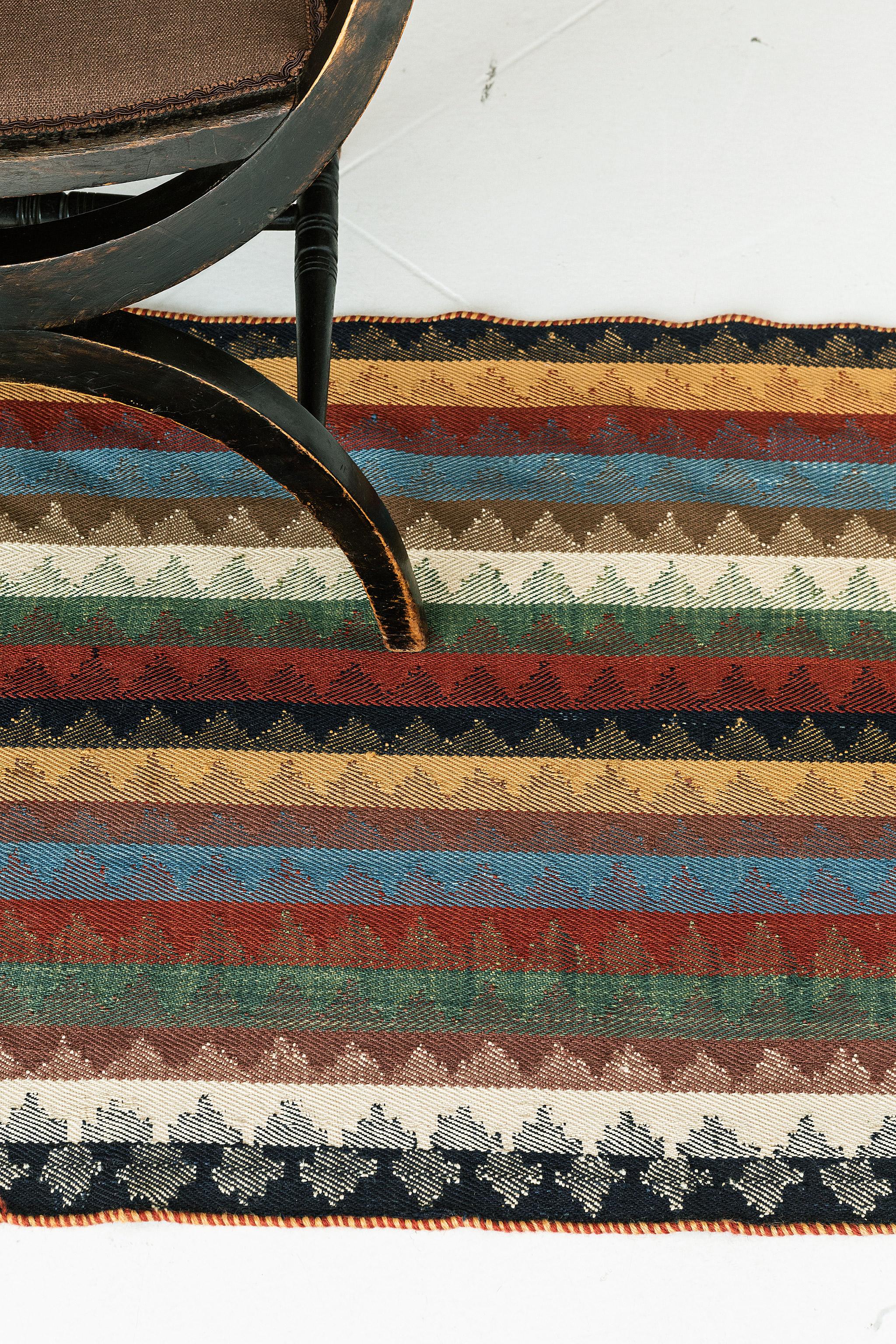 Hand-Knotted Persian Jajim Flat Weave Kilim 58856 For Sale
