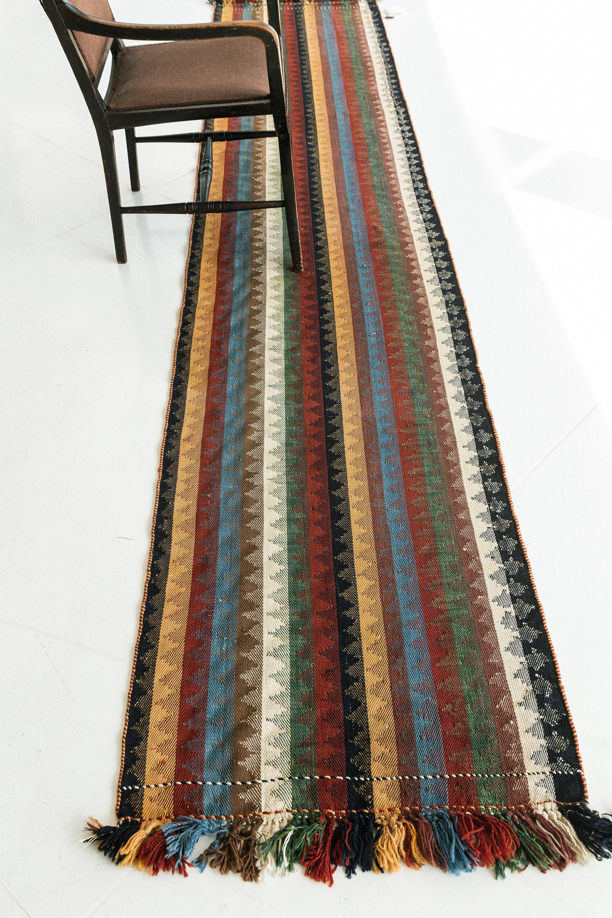Contemporary Persian Jajim Flat Weave Kilim 58856 For Sale