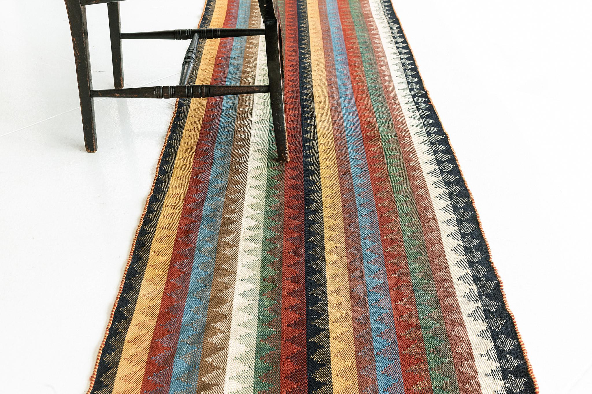 Persian Jajim Flat Weave Kilim 58856 For Sale 1
