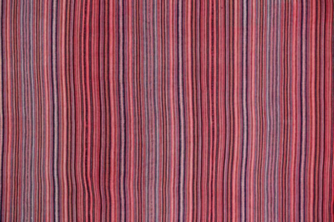 Persischer Jajim Kleiner Teppich Circa 1910 - Wolle Blau Rosa Rot Design - 91376 (Asiatisch) im Angebot