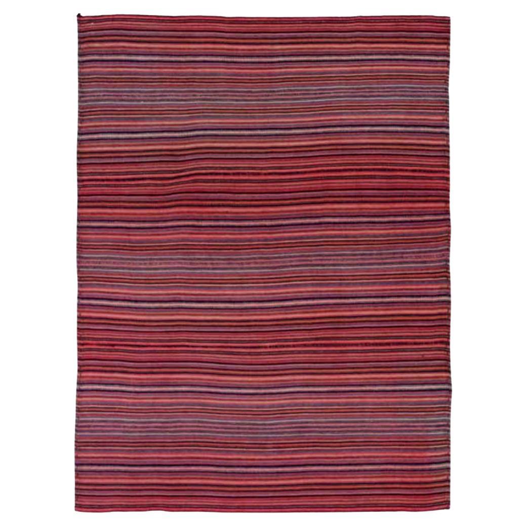 Tappeto persiano Jajim Small Design 1910 - Lana Blu Rosa Rosso - 91376