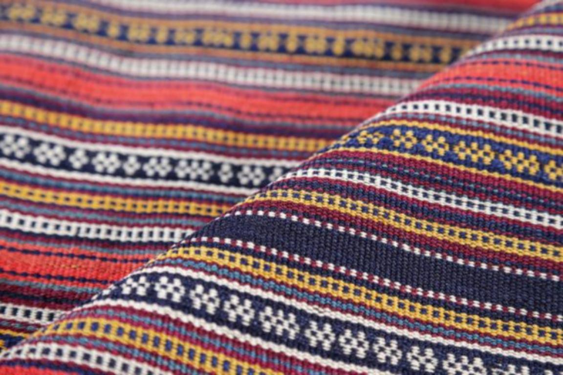 XX secolo Tappeto persiano Jajim Small Design 1910 circa - Lana Avorio Rosa Rosso - 91379 in vendita