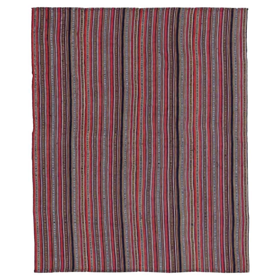 Tappeto persiano Jajim Small Design 1910 circa - Lana Avorio Rosa Rosso - 91379 in vendita