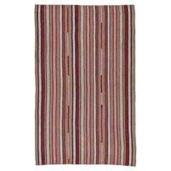 Tappeto persiano Jajim Small Design 1910 - Lana Avorio Rosa Rosso Taupe - 91335