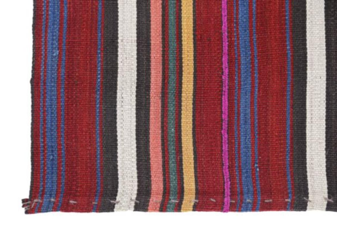 Tappeti persiani Jajim quadrati del 1910 circa - lana blu rosa rosso porpora - 91369 In condizioni ottime in vendita a Dallas, TX