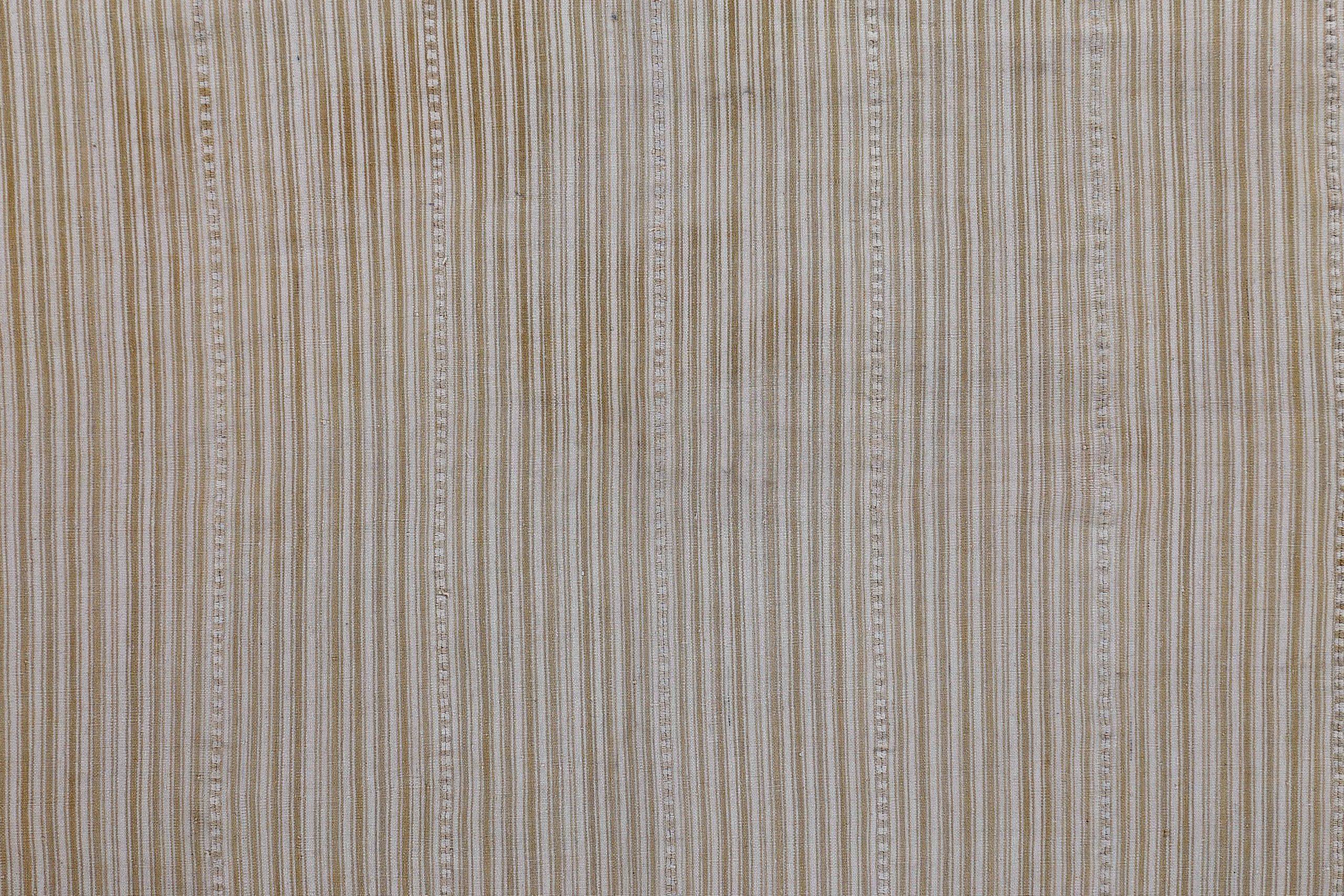 Persische Jajim Quadratische Teppiche CIRCA 1910 - Wolle Braun Elfenbein Design - 91120 (Asiatisch) im Angebot