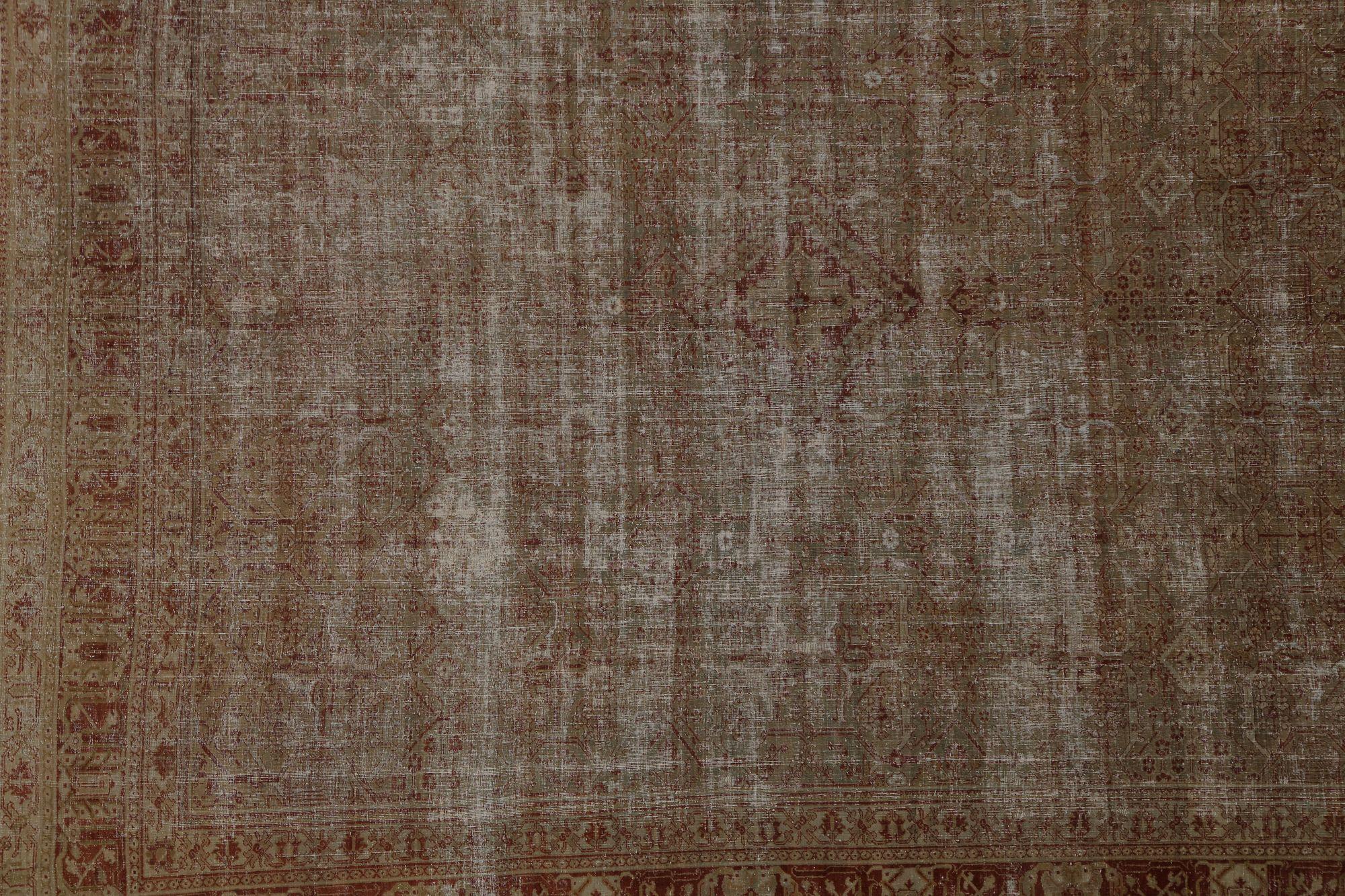 Persische Joshagan Area Rugs - Wolle Braun Rot Taupe Design - 97784 im Zustand „Hervorragend“ im Angebot in Dallas, TX