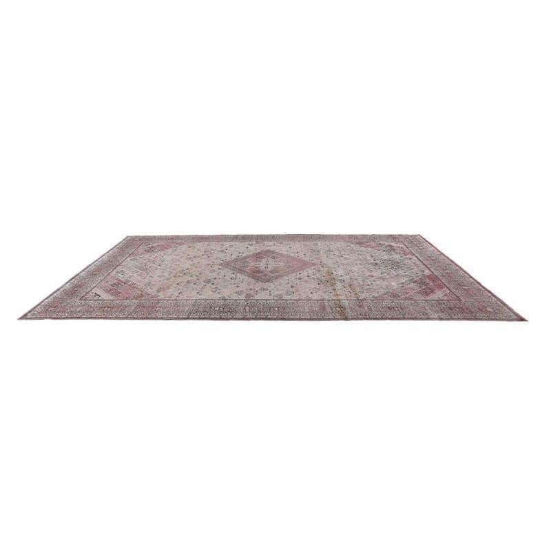 Persischer Joshagan Over Size-Teppich - Wolle Elfenbeinrosa Design - 97581 im Zustand „Hervorragend“ im Angebot in Dallas, TX