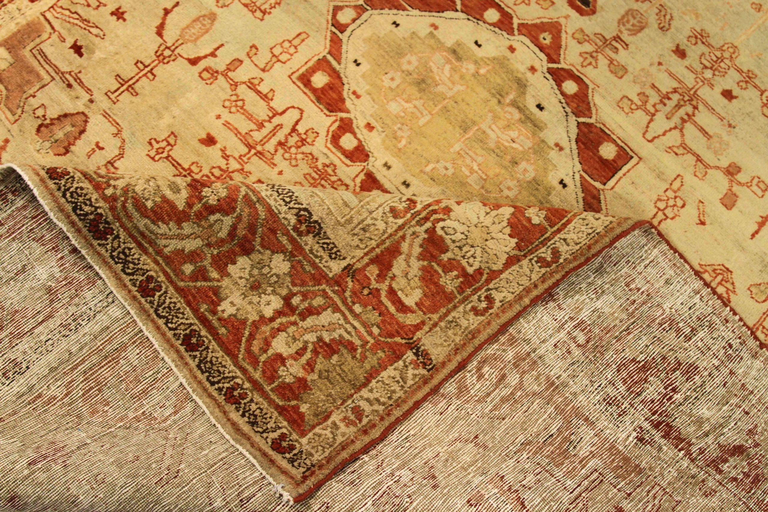 Persischer Jozan Kleiner Teppich - Wolle Elfenbein Rosa Rot Design - 75928 (Irakisch) im Angebot