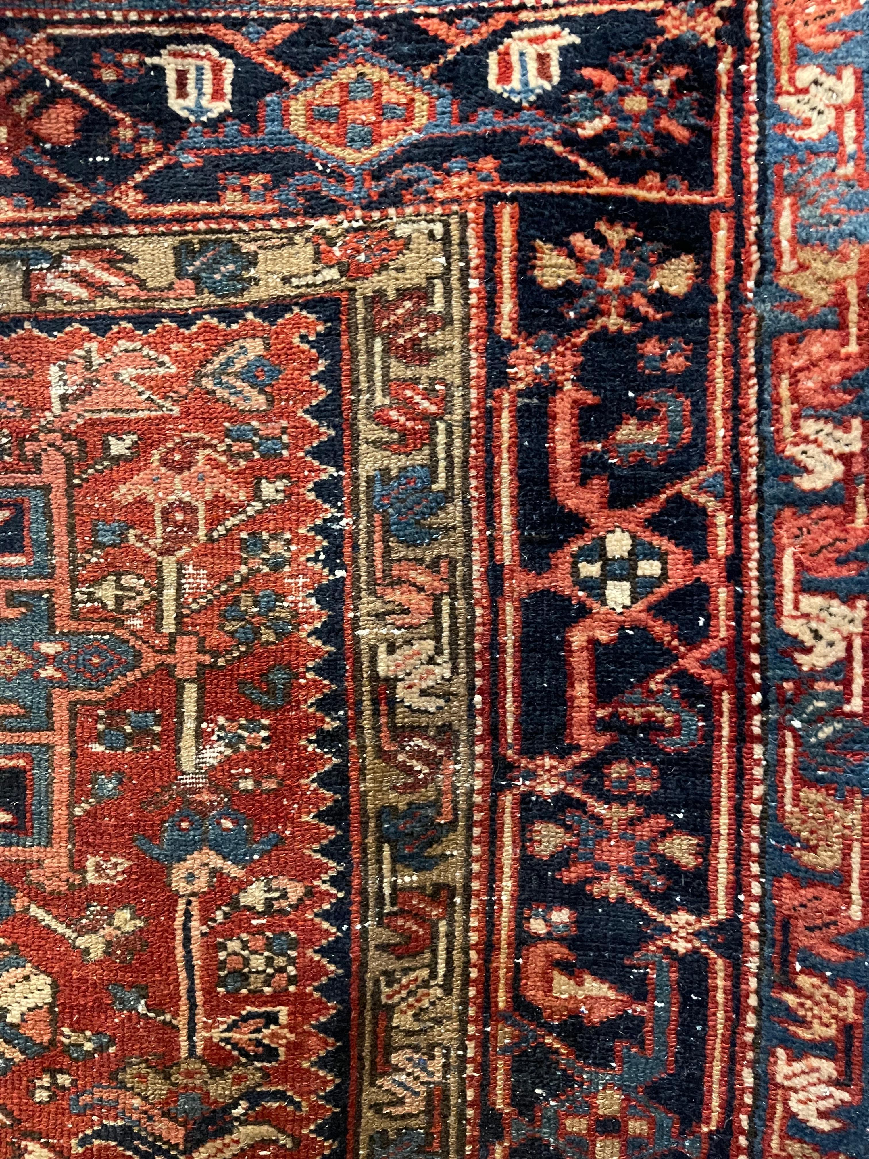 Persian Karaja Design Area Rug, Early 20th Century For Sale 8