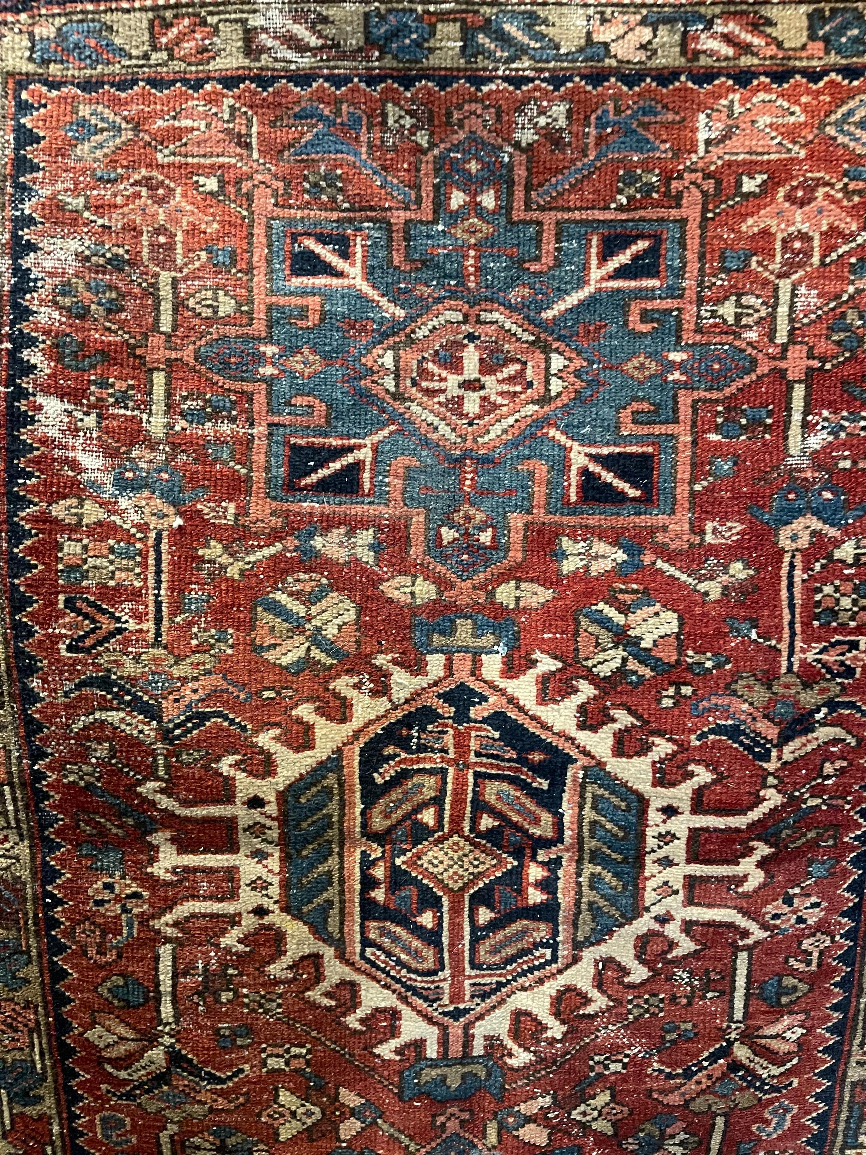 Persian Karaja Design Area Rug, Early 20th Century For Sale 9