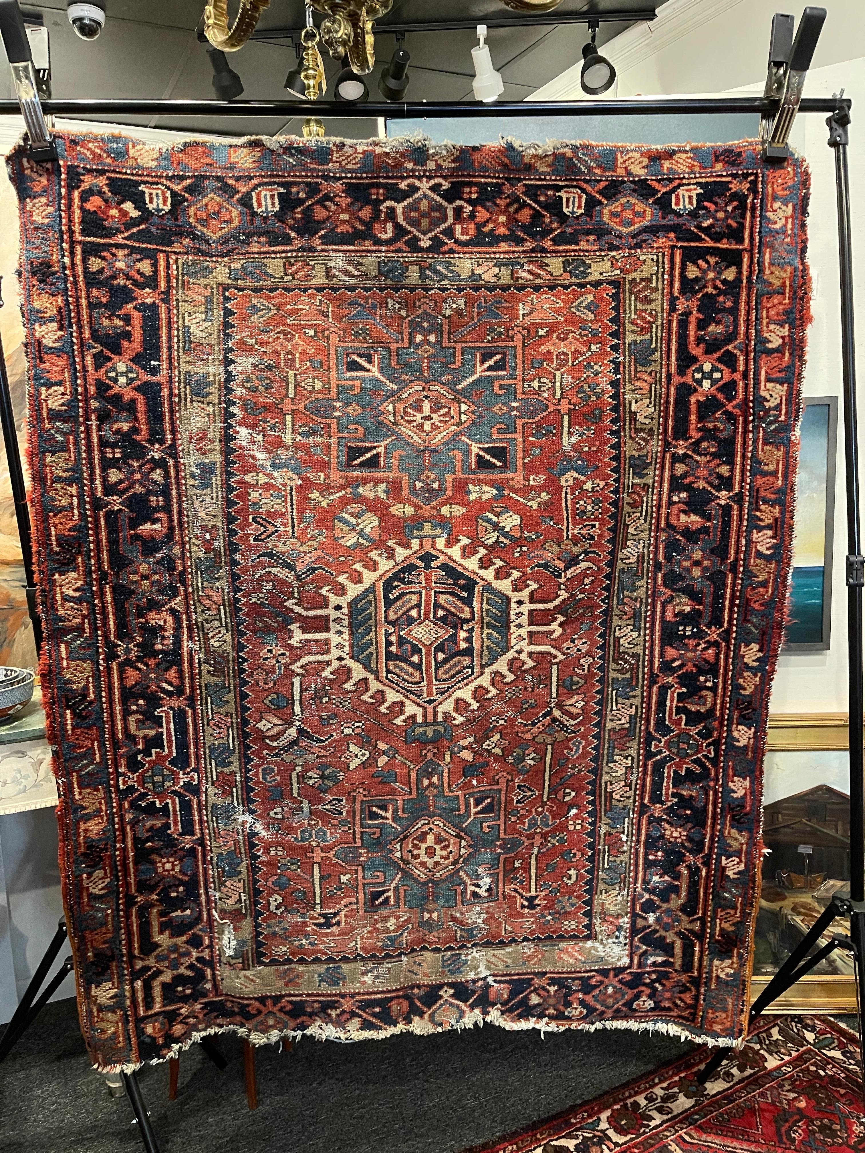 Persian Karaja Design Area Rug, Early 20th Century For Sale 5