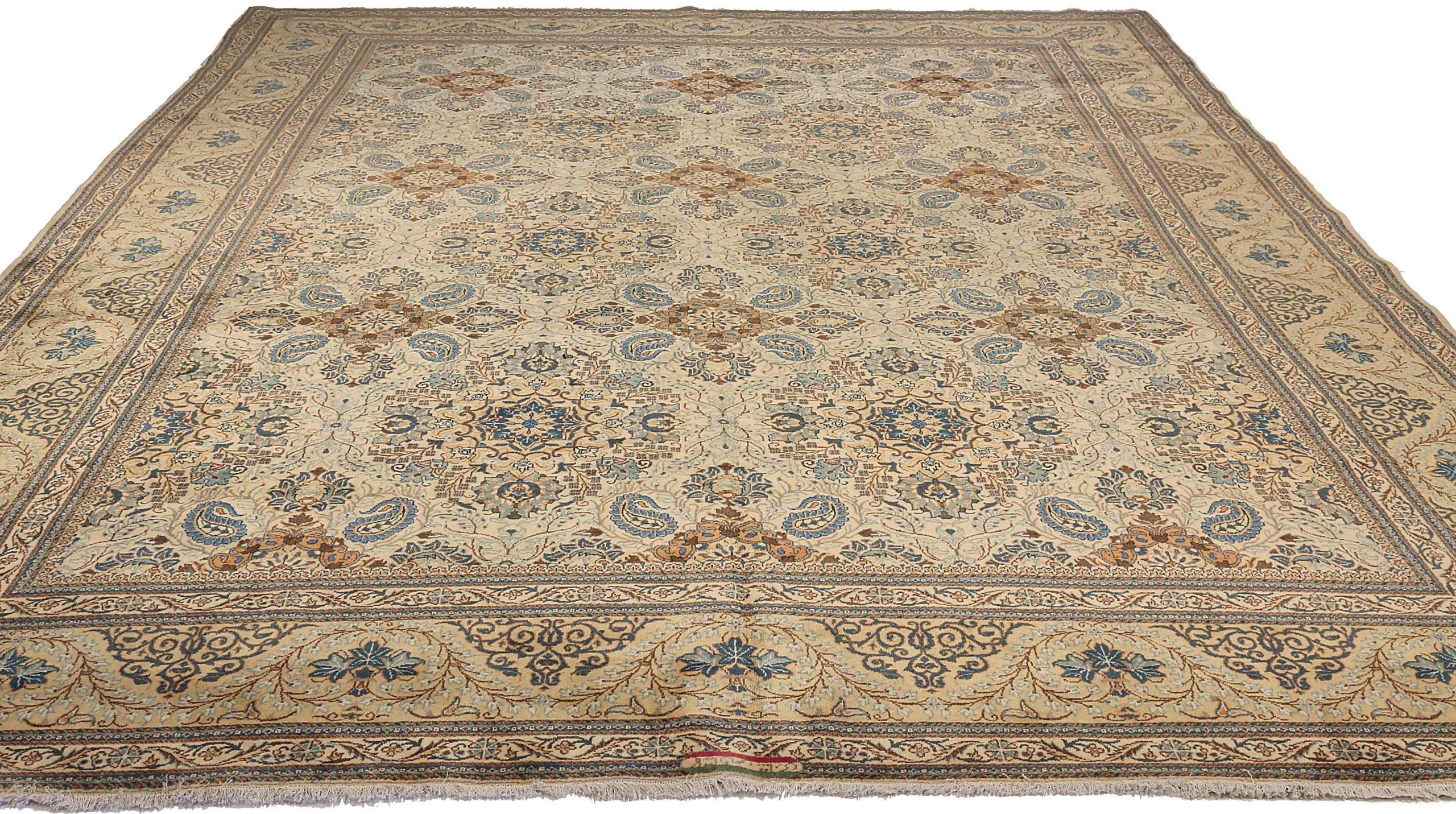 Descubre la elegancia de las alfombras persas Kashan de Circa 1880. Diseñado con Lana y AzulMarfilRosa, este diseño exclusivo es perfecto para realzar tu espacio.