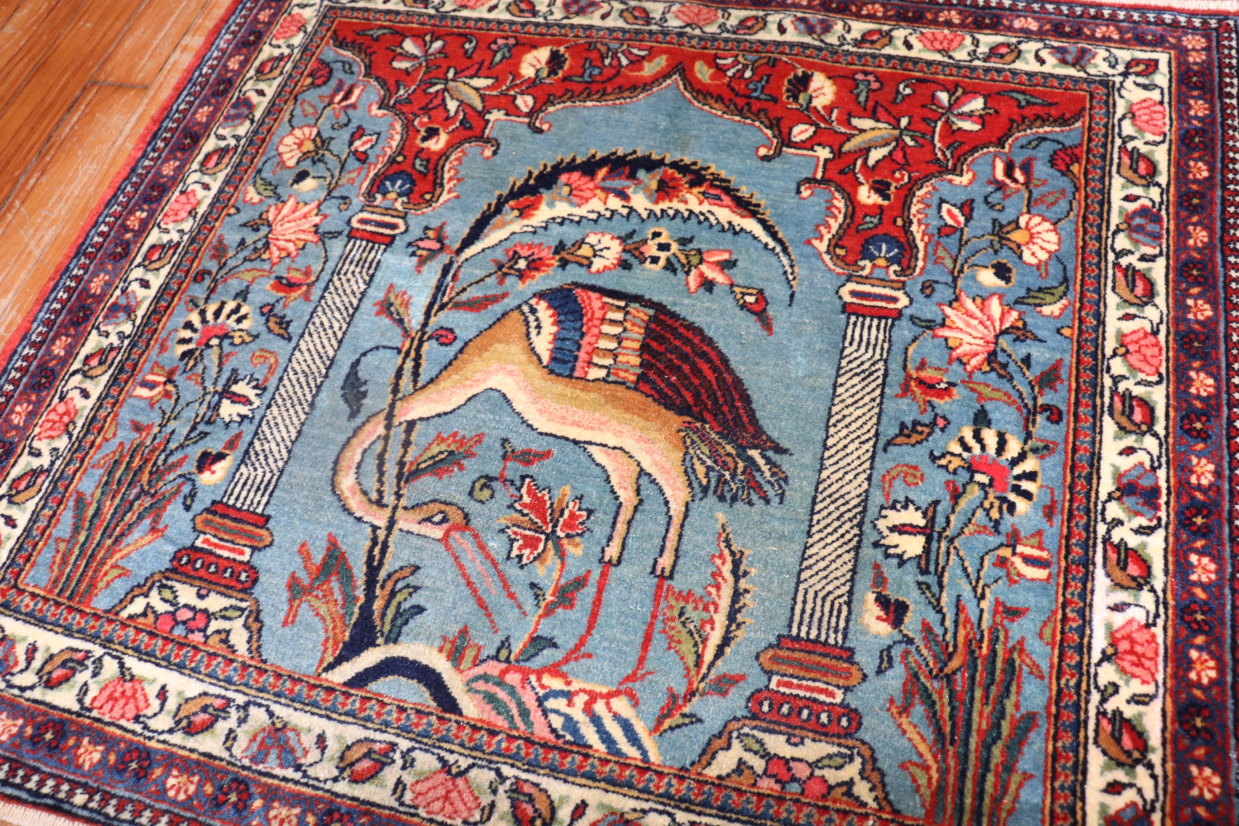 Persian Kashan Rug In Good Condition For Sale In New York, NY