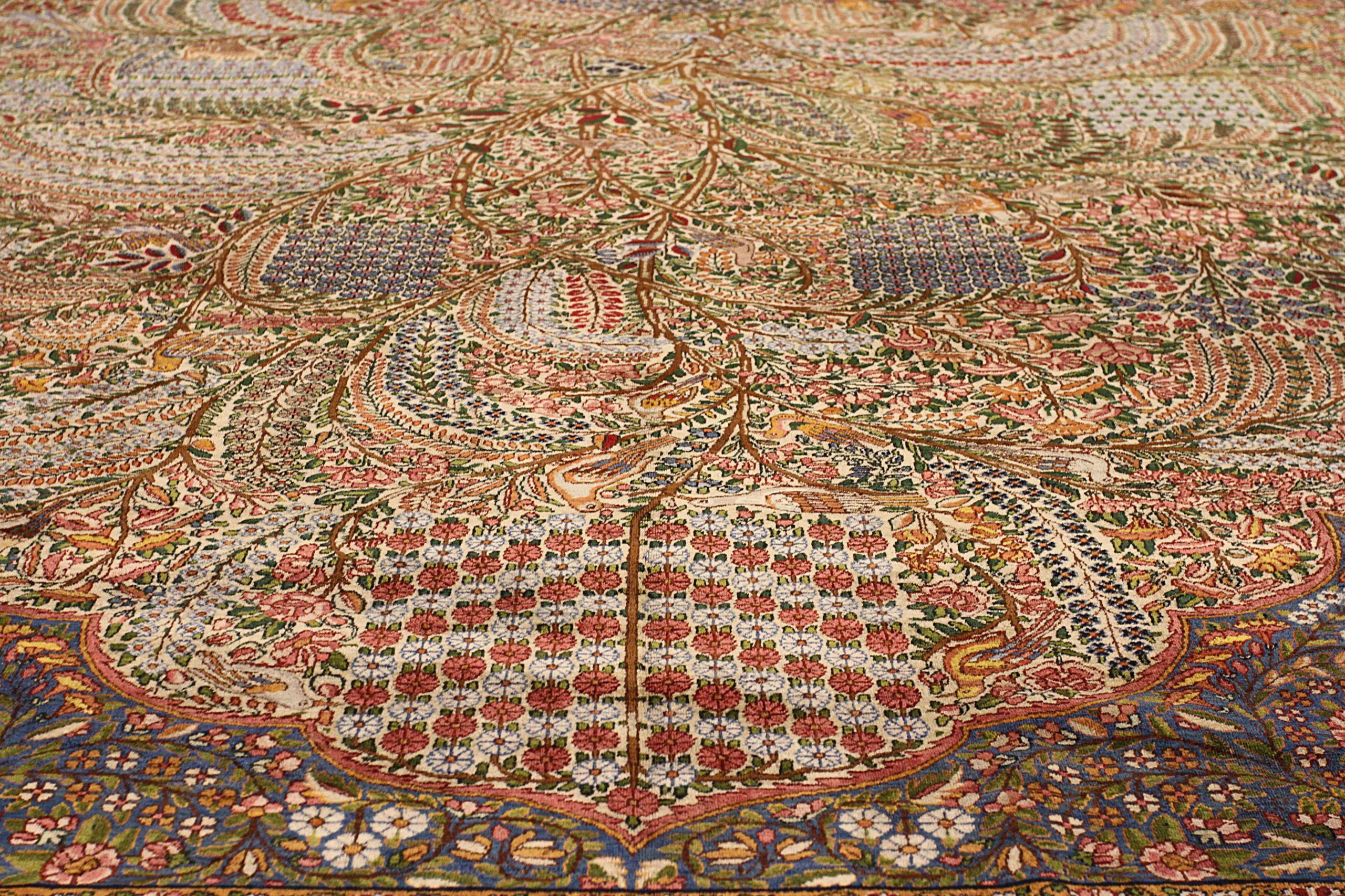Persische Kerman-Teppiche um 1880 - Design - 11670 im Zustand „Hervorragend“ im Angebot in Dallas, TX